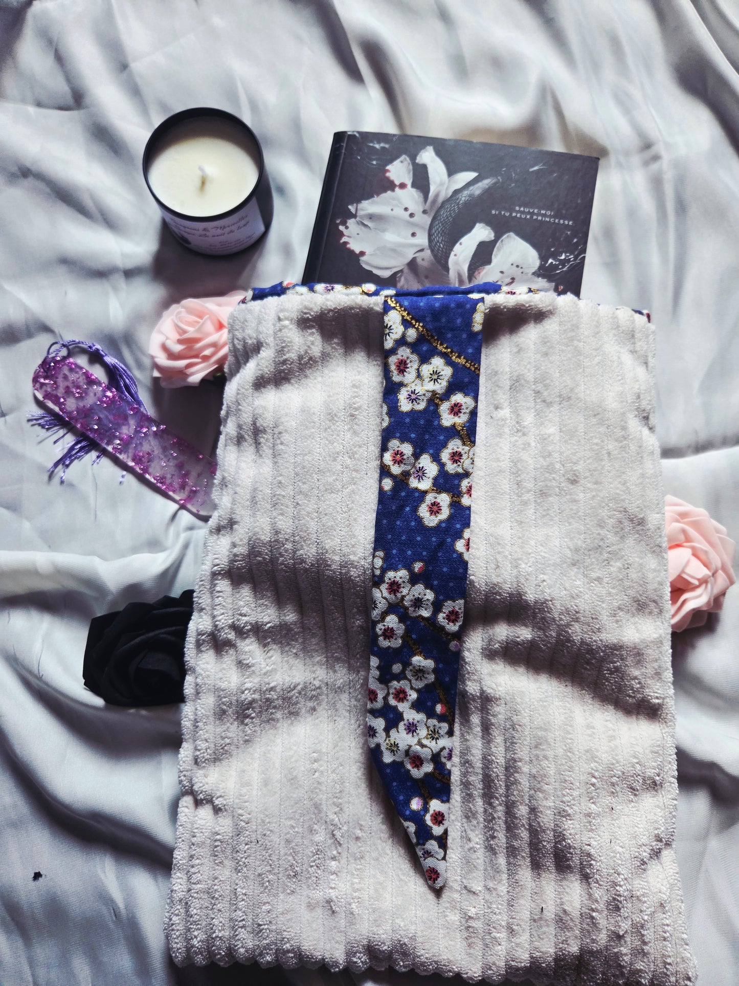 Pochette livresque en tissus - Fait main