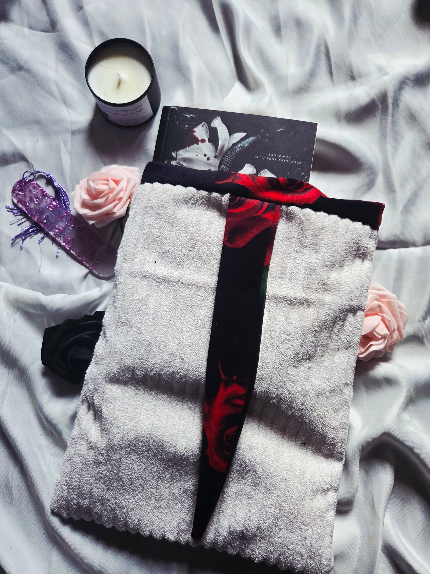 Pochette livresque en tissus - Fait main