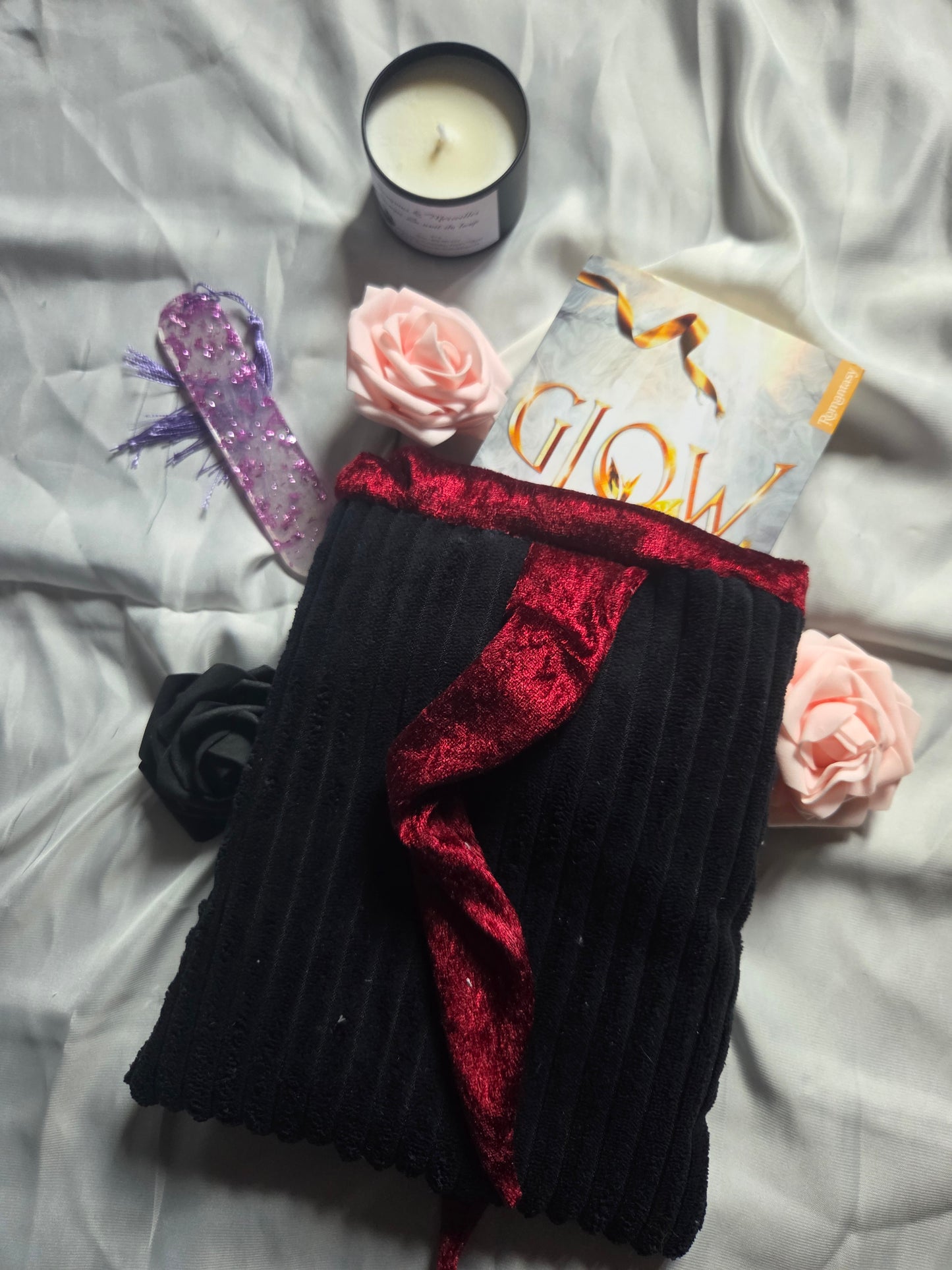 Pochette livresque en tissus - Fait main