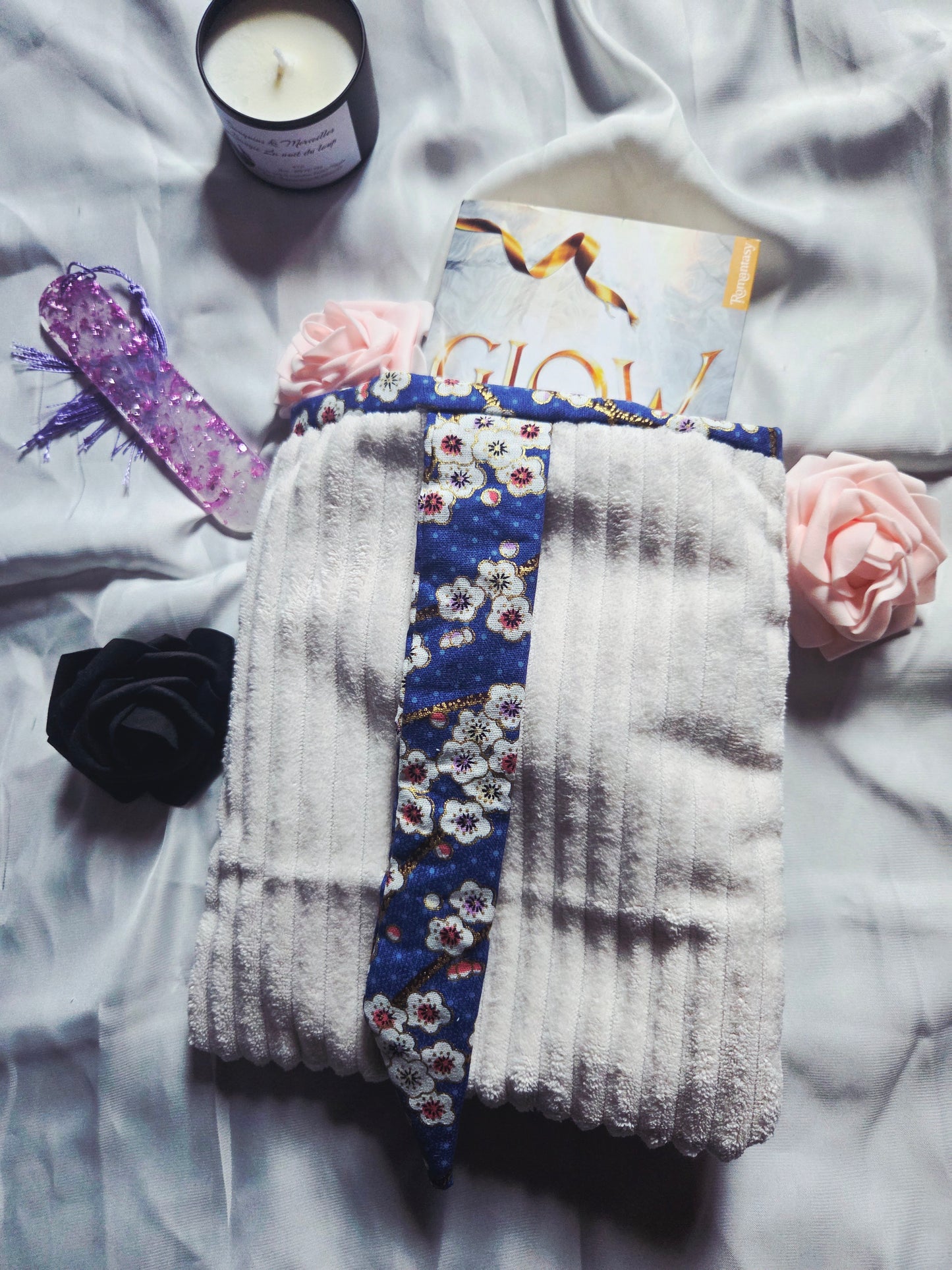 Pochette livresque en tissus - Fait main